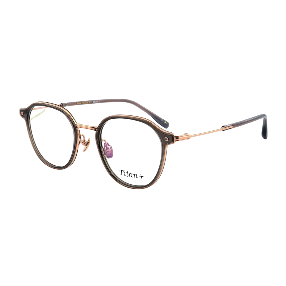 Titan+ AT182A | Ultra-Light Pure Titanium & TR Hybrid Eyeglasses