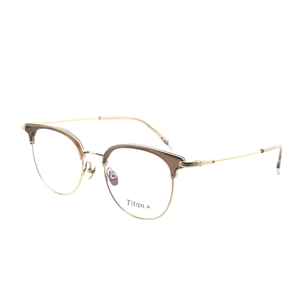 Titan+ AT205A | Professional Pure Titanium & TR Browline Eyeglasses