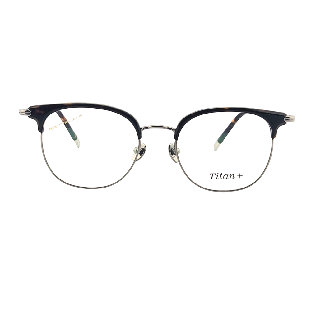 Titan+ AT205A | Professional Pure Titanium & TR Browline Eyeglasses