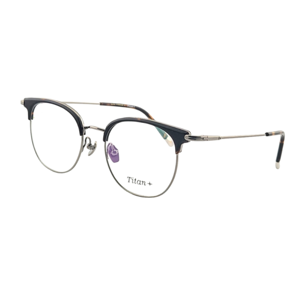 Titan+ AT205A | Professional Pure Titanium & TR Browline Eyeglasses