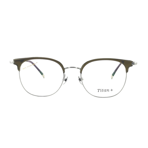 Titan+ AT205A | Professional Pure Titanium & TR Browline Eyeglasses