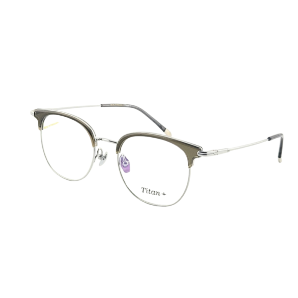 Titan+ AT205A | Professional Pure Titanium & TR Browline Eyeglasses