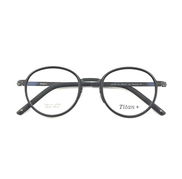 Titan+ Eye Glass Frame Titanium +TR Model No. U2708