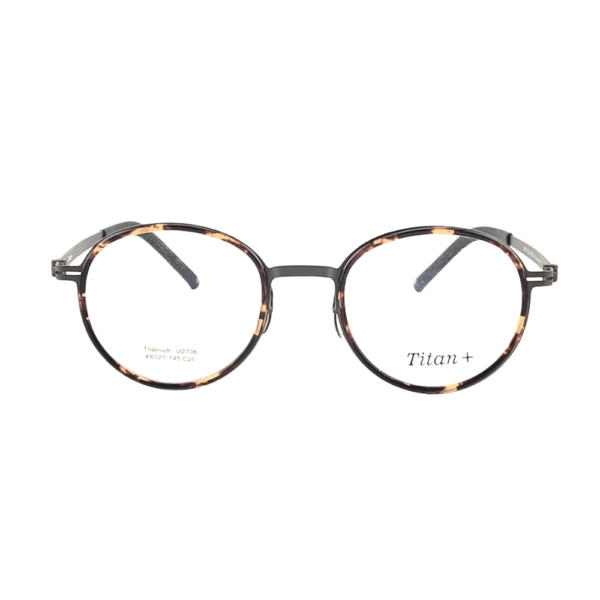 Titan+ Eye Glass Frame Titanium +TR Model No. U2708