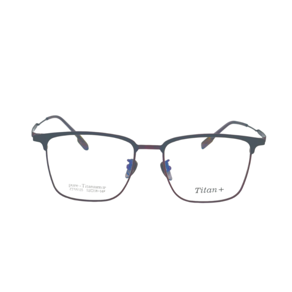 Titan+ ZT66015 | Minimalist Pure Titanium Square Eyeglasses