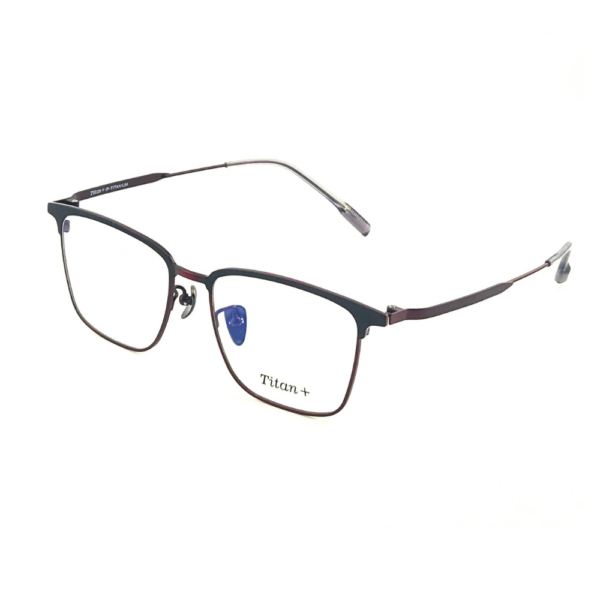 Titan+ ZT66015 | Minimalist Pure Titanium Square Eyeglasses